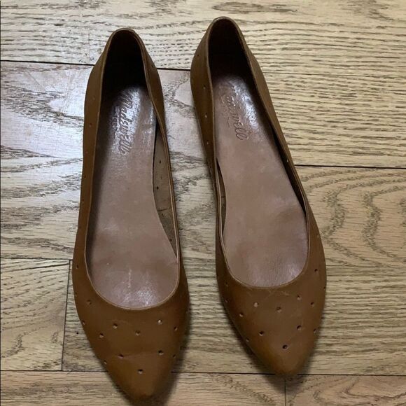 MADEWELL 1937 HOLE PUNCH LEATHER FLATS SIZ…‎ - Picture 1 of 5